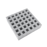 GRP grey gritted anti-slip floor grating - 50mm Deep x 50mm Squares